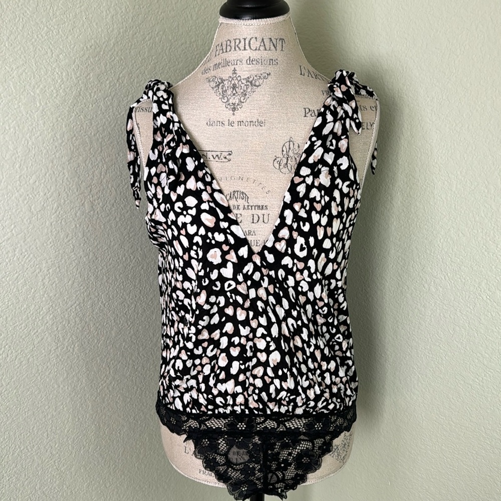 Free People Intimate Leopard Print Bodysuit